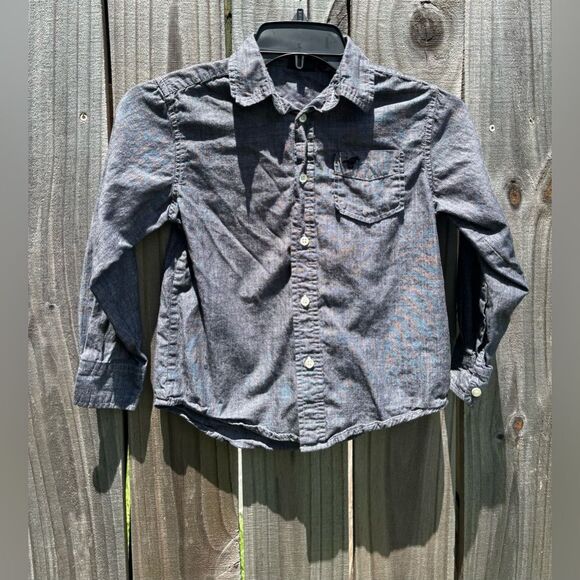 Wrangler Boys Long Sleeve Button Down Shirt Size Small 6-7 EPC - Picture 1 of 3